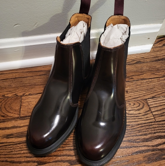 Dr. Martens Shoes - Dr. Martens Women's Flora Leather Chelsea Boot